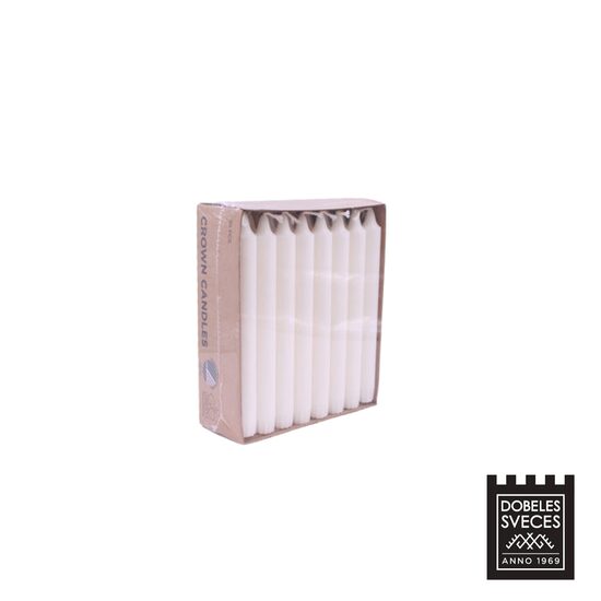 "GO GREEN" stearīna, klasiskas galda sveces 24 gab.